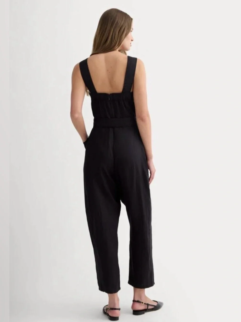 NEW EVERLANE THE UTILITY COVERALL IN LINEN 16